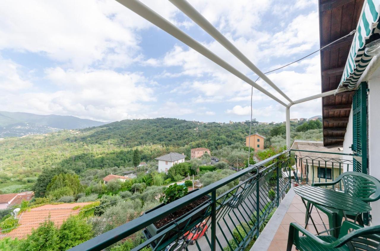 Ca' Do Pescou, Charming 2,Bedroom Apartment With Stunning Hill Views Overlooking The Greenery Rapallo Exterior foto